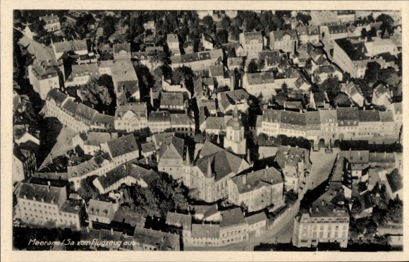 Ak Meerane in Sachsen, Fliegeraufnahme