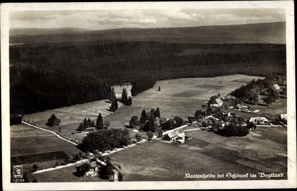Schöneck im Vogtland Sachse, Rottenheide, aerial photo, handle no. 12159