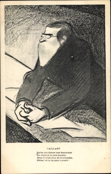 Artist Postcard Édouard Vaillant, caricature