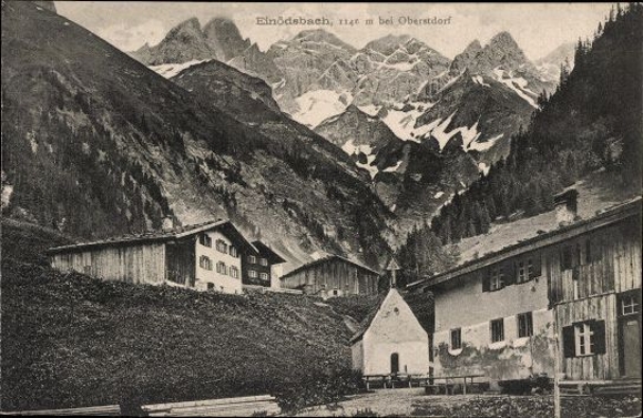 10 old PCs Oberstdorf and surroundings, various views