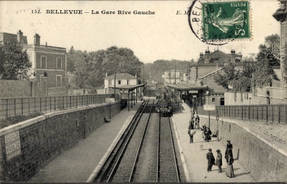 Ak Bellevue Hauts de Seine, Bahnhof Rive Gauche