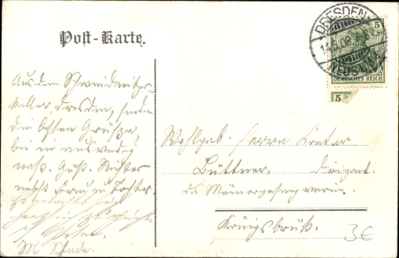 Song Postcard Günther, Anton, Wu da Wälder hamlich rausch'n, Erzgebirge dialect No. 30, Spitzberg