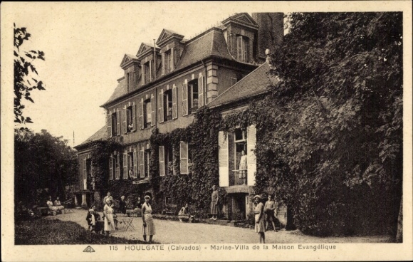 Ak Houlgate Calvados, Marine Villa de la Maison Evangélique