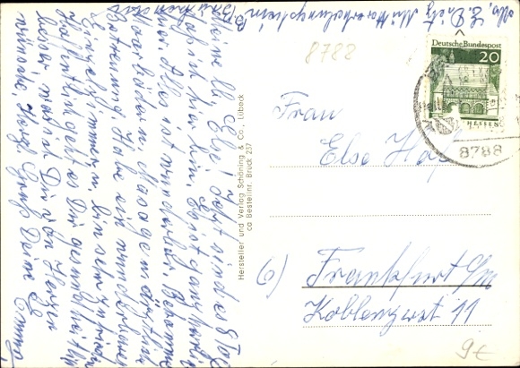 Postcard Bad Brückenau im Sinntal Lower Franconia, Stahlquelle, Ludwigstraße, Sanatorium, Old Town, Coat of Arms