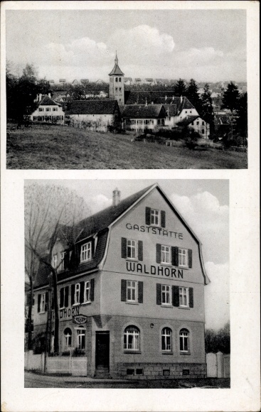 PC Denkdorf in Württemberg, restaurant Waldhorn, panorama