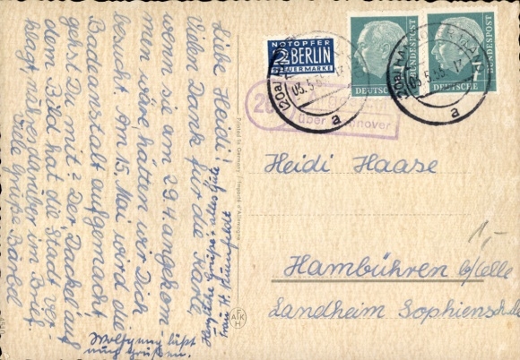 KP Landpoststempel A... o Hanowerze