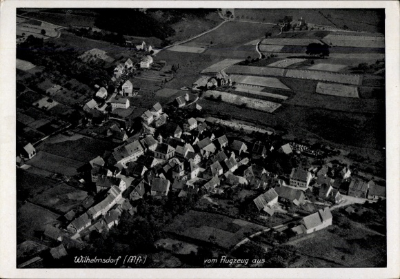 Ak Wilhelmsdorf in Mittelfranken, Fliegeraufnahme
