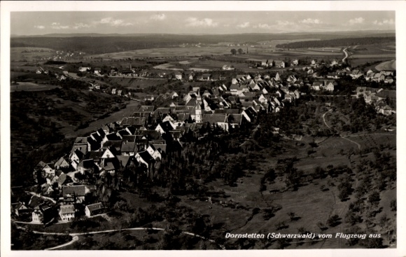 Ak Dornstetten im Schwarzwald Württemberg, Fliegeraufnahme