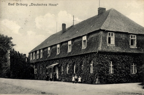 Postcard Bad Driburg in Westphalia, German House