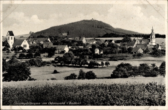 Ak Strümpfelbrunn Waldbrunn Odenwald, Gesamtansicht