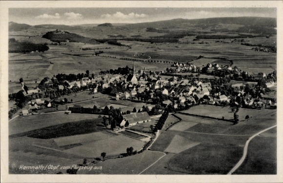 Postcard Kemnath in the Upper Palatinate, aerial photograph