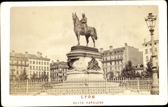 CdV Lyon Rhône, around 1870, Place Napoleon