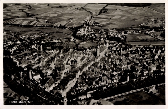 Ak Dinkelsbühl in Mittelfranken, Fliegeraufnahme