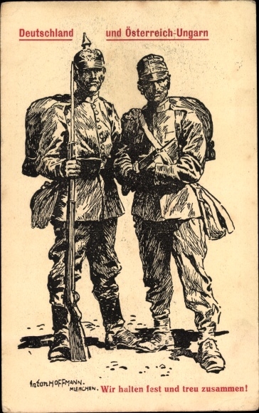 Artist PC Hoffmann, Anton, Brotherhood of Arms Germany and Austria, KuK soldier