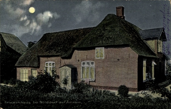 Postcard Norddorf on Amrum Nordfriesland, Frisian house