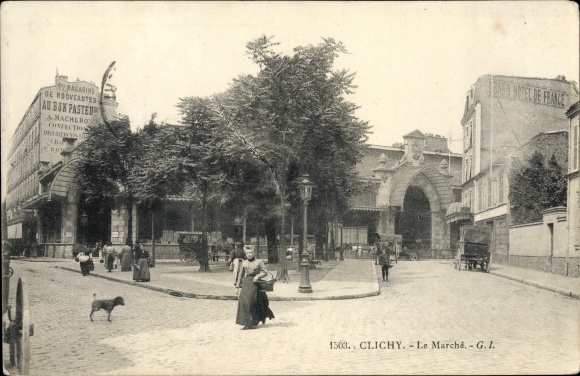 Postcard Clichy Hauts de Seine, La Marche