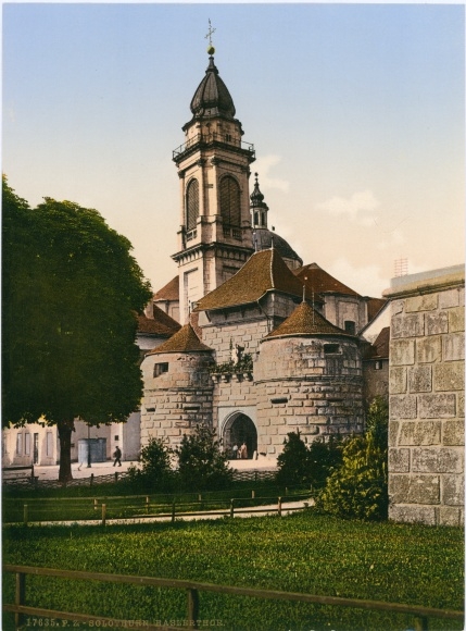 Photo Solothurn City Switzerland, City Hall, Clock Tower, Baseltor