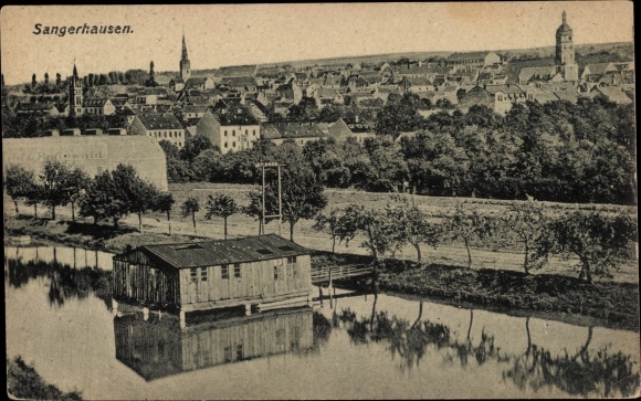 Ak Sangerhausen in Sachsen Anhalt, Gesamtansicht