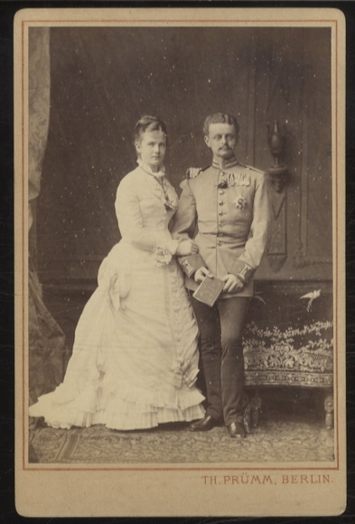 cabinet Foto Erbgroßherzog Friedrich August und Elisabeth von Oldenburg