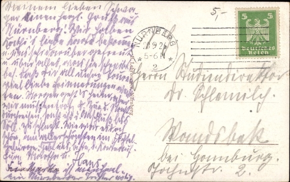 Artist Postcard Boettcher, Hans, Nuremberg, the Nuremberg funnel, judge
