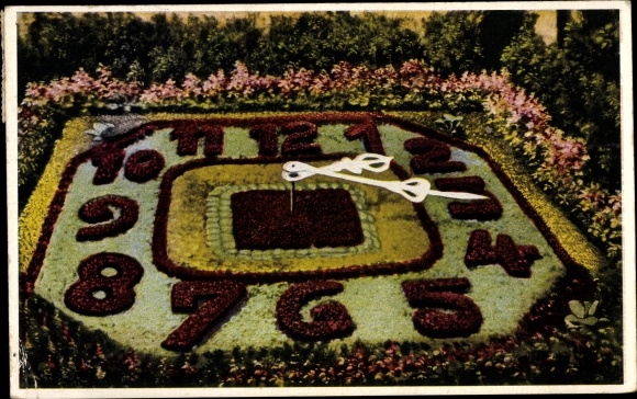 PC Zittau in der Oberlausitz, flower clock