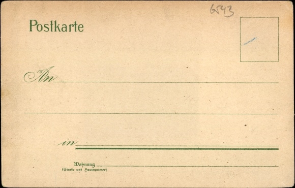 Chromo-Litho Laufersweiler in the Hunsrück, inn, total view, Idarkopf, lookout tower
