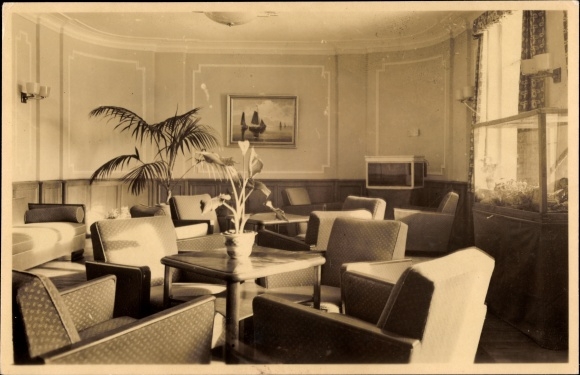 Ak Antonshöhe Antonsthal Breitenbrunn in het Ertsgebergte, nachtsanatorium, binnenaanzicht
