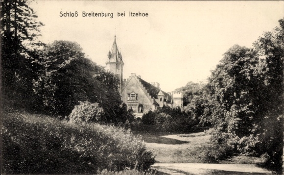 Postcard Breitenburg near Itzehoe in Holstein, Breitenburg Castle, Breitenburg Castle, tower, building,