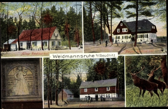 PC Reudnitz Mohlsdorf Teichwolframsdorf in Thuringia, Weidmannsruhe, forest house
