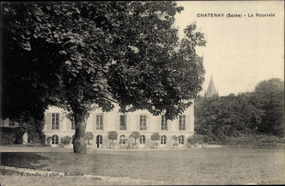 Postcard Châtenay Hauts de Seine, La Roseraie