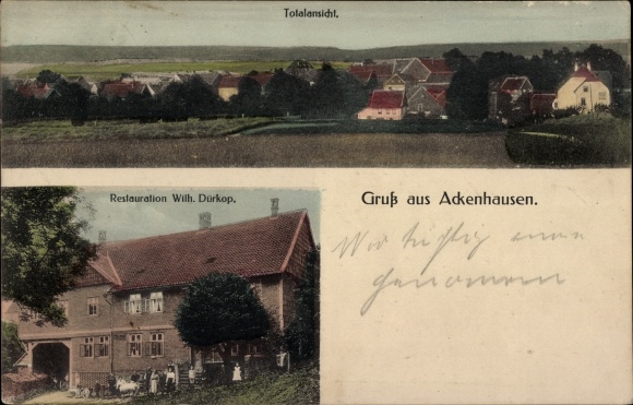 KP Ackenhausen Bad Gandersheim w Dolnej Saksonii, widok ogólny, renowacja Wilh. Durkop