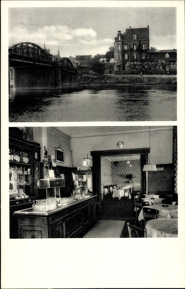 PC Steele Essen North Rhine Westphalia, restaurant Zum Boothaus, bridge