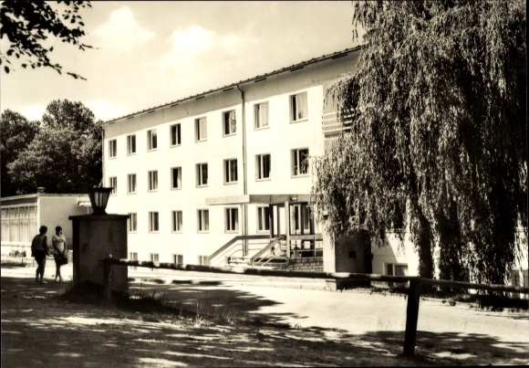 Ak Gernrode Quedlinburg in de Harz, bedhouse, FDGB recreatiewoning Fritz Heckert, typische architect
