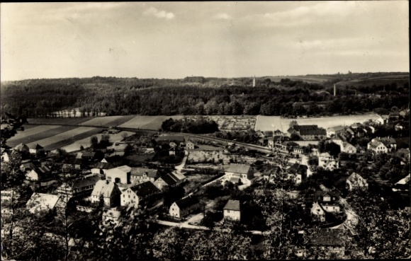 PC Westewitz Großweitzschen in central Saxony, view of the town and surroundings