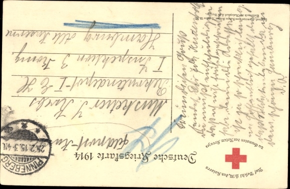 Postcard Kaiser Wilhelm II, I don't know any parties anymore, quote 1914