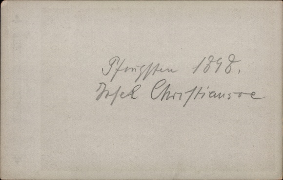 Kabinett Photo Christiansø Dänemark, Blick zur Insel 1896