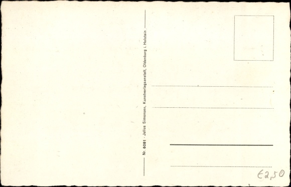 Postcard Keitum on Sylt, birthplace of Uwe Jens Lornsen