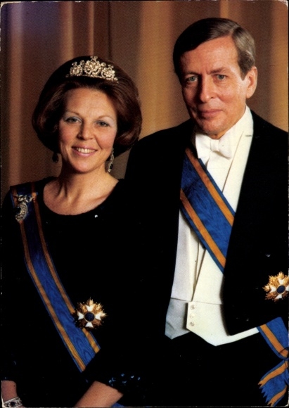 Ak Claus von Amsberg, Königin Beatrix der Niederlande, Portrait