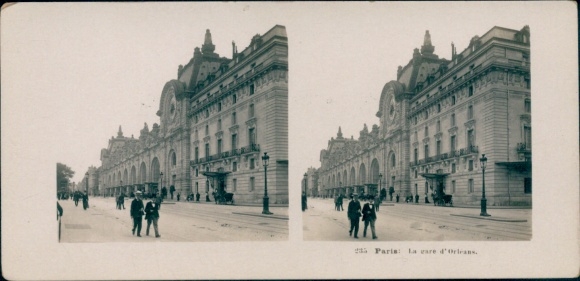 Stereo photo Paris, Gare d'Orleans