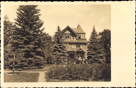 Postcard Niederrödern Rödern Ebersbach Saxony, Federal Convalescent Home Ev. Lutheran Young Girls League