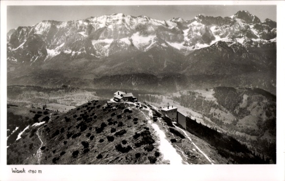 Garmisch Partenkirchen in Upper Bavaria, Wankhaus, aerial photograph