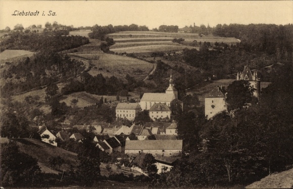 Postcard Liebstadt Erzgebirge Saxony, general view