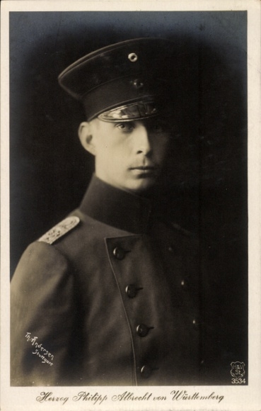 Ak Herzog Philipp Albrecht von Württemberg, Porträt