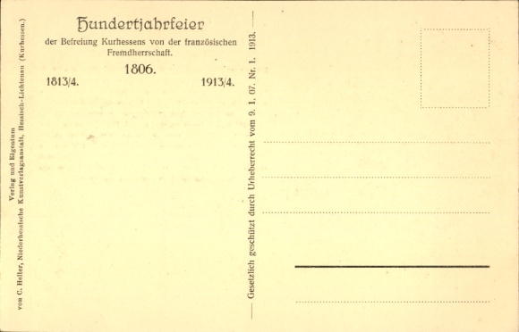 Ak Wilhelm IX., Landgraf, Kurfürst Wilhelm, Befreiung Kurhessens