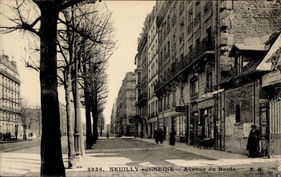 Ak Neuilly sur Seine Hauts de Seine, Avenue de Roule