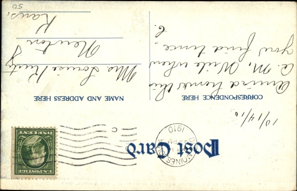 Postcard Des Moines Iowa, Pure Food Lunch, 404-406 Seventh St.
