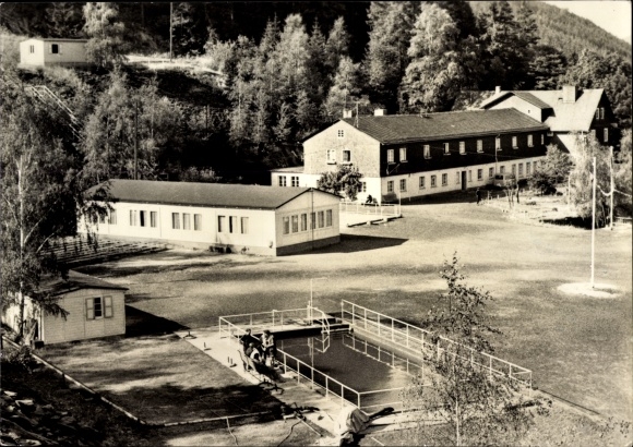 Postcard Schaderthal Probstzella in Thuringia, holiday home PCK Schwedt, Kombinatsbetrieb Zeitz