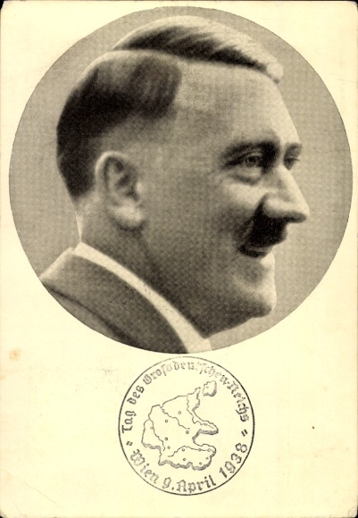 Postcard Führer and Reich Chancellor Adolf Hitler, Portrait, Men of the Time No. 91