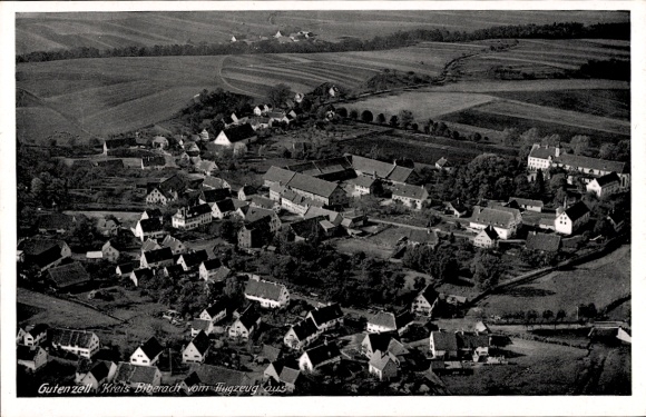 Ak Gutenzell Hürbel Oberschwaben Württemberg, Fliegeraufnahme