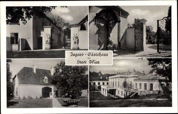 Postcard Wien 18. Währing Austria, Youth Guest House of the City of Vienna, Geymüllergasse 1, Pötzleinsdorf